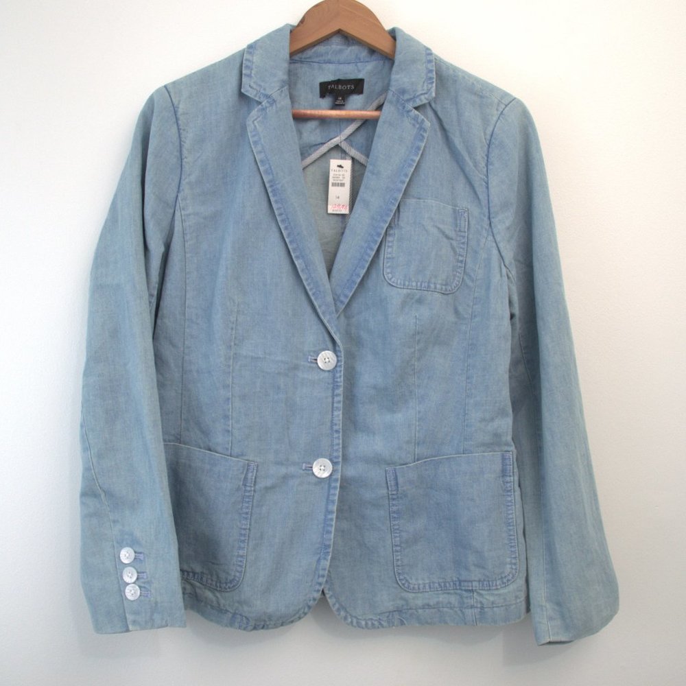 Talbots Denim Jacket sz 14